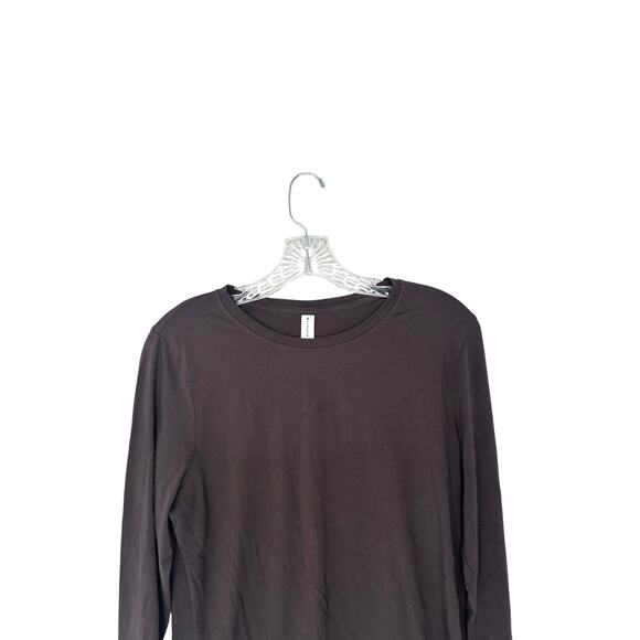 Athleta Outbound Top Black Basic Long Sleeve Classic Crewneck Shirt Medium - Picture 3 of 10